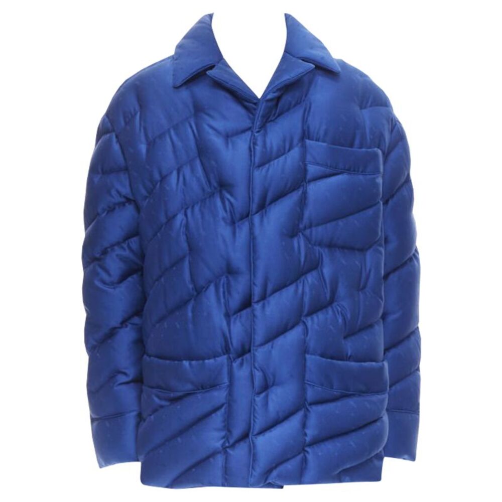 Fendi Silk Logo Down Puffer Jacket